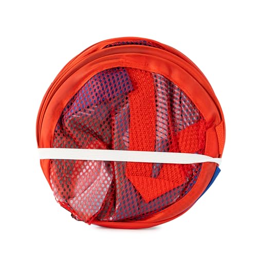 Jay Franco Marvel Spidey & His Amazing Friends Pop Up Hamper - Ghost Spider and Miles Morales Mesh Laundry Basket/Bag with Durable Handles - Storage for Clothes and Toys - color: Multi - Spidey and Friends