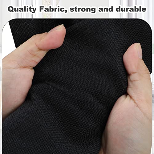 Graciadeco Large 17" 36 Quart Collapsible Stackable Storage Bins with Lids, 5 Packs Black Linen Fabric Closet Boxes with Lids, Storage Cube Baskets Container Organizers for Bedroom Office(17 x12 x11) - color: Black, size: Large -5 Pack