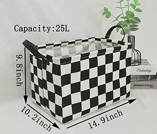 MAIZMZ Rectangular Storage Basket Collapsible Organizer Bin Waterproof Toy Box for Organizing Home/Dorm/Kitchen/Pet/Office/Closet/Shelf/Gift Baskets - color: Racing Flag