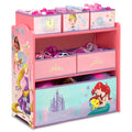 Delta Children Design & Store 6 Bin Toy Storage Organizer, Disney Princess - color: Disney Princess