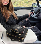 LETGO Clear Makeup Bags, TSA Approved Toiletry Bag with Zipper, Clear Makeup Organizer Large Fit Carry-on Travel Essentials,Clear Cosmetic Bags for Women Men (Large-Black) - color: 0-Large-Black