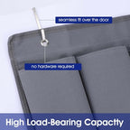 2 Pcs RV Shoe Pockets 10 Pockets Heavy Hanging Bedside Storage Organizer Bedside Shoe Organizer with Sturdy Hooks Storage Pocket Hangs on bed for Shoes Toys and Tool Accessories