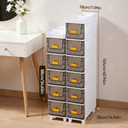 LDQ Slim Storage Cabinet with Drawers - Durable Waterproof PP Organizer for Bathroom/Kitchen/Health - Small Spaces, Snacks, Display & Retail (5layers) - size: 5layers