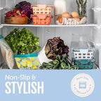 Ello Duraglass 3.4 Cup Meal Prep Sets 10Pc, 5 Pack Set- Glass Food Storage Container with Silicone Sleeve and Airtight BPA-Free Plastic Lids, Dishwasher, Microwave, and Freezer Safe, Halogen Blue - color: Halogen Blue with Sleeve, size: 3.4 Cup