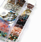 Exptolii 18 Grids Plastic Organizer Box with Dividers, Clear Compartment Container Storage for Washi Tapes Beads Crafts Jewelry Fishing Tackles, Size10.8 x 7.7 x 1.7 in - size: 1x Large 18 Grids