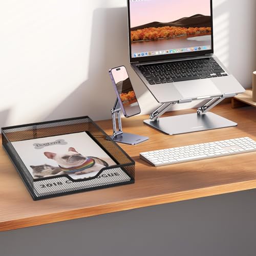 Office Drawer Organizer, 2 Pack Metal Mesh Desk Draw Divider, Versatile Desktop Organizer Tray to Keep Supplies Tidy and Easy to Access, Stackable A4 Paper Holder Tray - style: 2 PACK