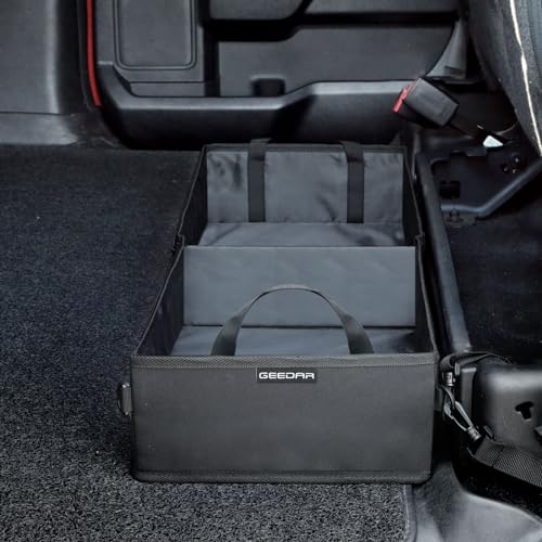 GEEDAR Under Seat Storage Truck Tool Box Organizer for Truck Underseat Storage Ford F150 F250 F350 Chevy Silverado Accessories (2 Compartment for the Bench Seat) - size: for Truck Bench Seats