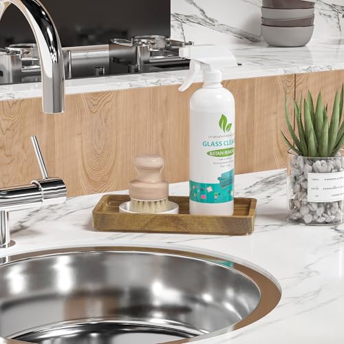 WEENSON Small Acacia Wood Bathroom Vanity Tray for Soap Dispenser, Toiletries, Makeup, Perfume, Decor, Kitchen Tray for Counter Salt Spice, Toilet Tank Tray for Candle, Nightstand 7.9"x4" - color: Acacia, size: 7.9" x 4" x 0.8"