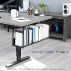 VIVO Under Desk 30 x 7 inch Storage Shelf, Office Accessory Holder for Supplies, Gaming Devices, and More, Workstation Organizer, Black, DESK-SHELF30-UB