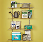 ClosetMaid 52845 ShelfTrack Adjustable Utility Organizer Kit, 4' X 12", Nickel - color: Nickel, size: 4-Foot X 12-Inch