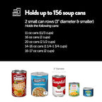Shelf Reliance Cansolidator Max Small - 1-Pack Can Organizer for Pantry, Stackable Soda Can Storage for Kitchen, Holds 156 Cans of Food or Soda - size: 1 Pack, style: 156 Soup Can