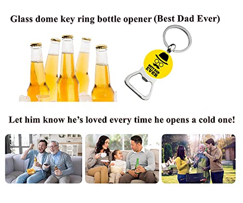 ZUYUROU Dad Gifts, 2-Pocket Dad's Spot Throw Pillow Covers 18 x 18 Inch + Engraved Bottle Opener, Dad Gifts from Daughter Son，Birthday Christmas Thanksgiving Day Gifts for Papa Stepdad - color: Dad