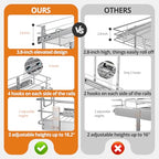 ZOINLIY Pull Out Cabinet Organizer, Versatile Slide Out Kitchen Organizers and Storage,Heavy Duty Drawer Cupboard Storage Basket, Smooth Sliding, Chrome Finish (2-Tiers-17¾''W×22“D) - size: 2-Tiers 17¾''W×22“D