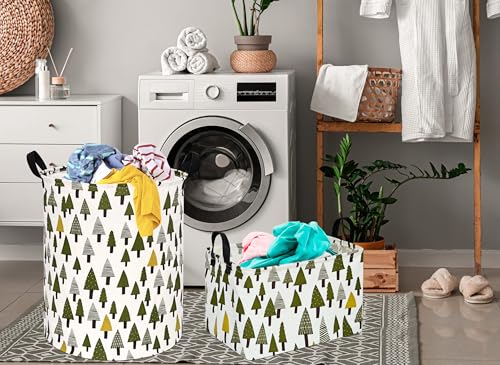 MAIZMZ Kids Storage Basket Baby Gifts Toys Organizer Nursery Bins for Women Hamper for Organizing Home/Dorm/Kitchen/Pet/Office/Closet/Shelf/Room Decor - color: Green tree