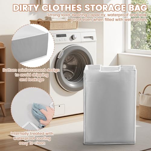 3 Pcs Laundry Sorter Replacement Bags, 14.96" x 9.06" x 22.05" Laundry Basket Liner Replacement, No Hangers, Laundrys Hamper Liner for Laundrys Bag, Dirty Clothing(Mixed Color,3) - color: Mixed Color