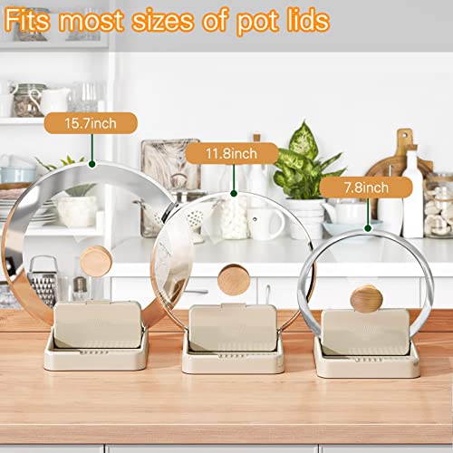 AIERSA Spoon Rest with Lid Holder for Stove Top (2 Pack) Spatula Ladle Pot Lid Utensil Rest for Countertop,Kitchen Gadgets Accessories for Cooking - color: 2pack