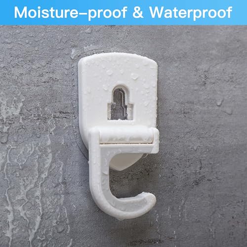 Broom Holder Wall Mount Self Adhesive, Broom and Mop Organizer Wall Hanging, No Drilling Anti-Slip Broom Hook Over Door for Home, Kitchen, Garden, Garage Storage (4-Pack, Stone Blue) - color: Stone Blue, size: 4 Pieces