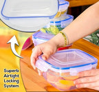 ARSUK Food Storage Containers with Airtight Lids - Reusable Plastic Containers Sets - BPA-Free Stackable Kitchen Storage for Meal Prep & Snacks - Microwavable & Dishwasher Safe (4 PCS) - color: 4 PCS