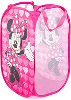 Jay Franco Disney Minnie Mouse Pop Up Hamper - Mesh Laundry Basket/Bag with Durable Handles (Official Disney Product) - color: Minnie Mouse - Pink