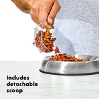 OXO Good Grips Pet POP Container – 4.4 Qt/4.2 L with Scoop |Ideal for up to 4lbs of Dog Food or 3.5lbs of Cat Food, Airtight Storage Container, BPA Free - size: Pet POP 4.4 Qt