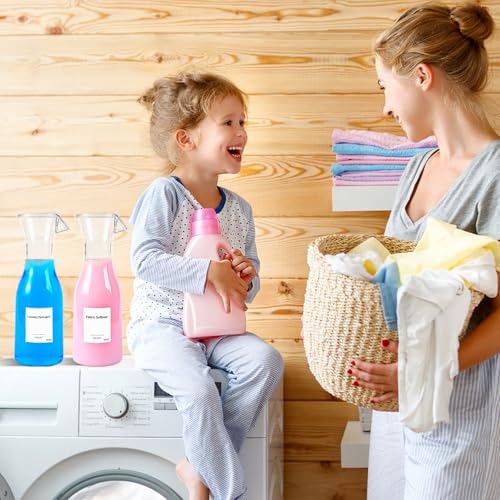 40 OZ Liquid Laundry Detergent Dispenser, Laundry Soap Dispenser, Fabric Softener Dispenser, Liquid Laundry Detergent Holder Container Organizer, Laundry Room Organization and Storage, 2 Pack - color: 2pack