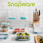 Snapware Plastic Total Solutions (14-Pack, Mixed Sizes) Food Storage Containers Set, Airtight & Leakproof Plastic Locking BPA-Free Lids Tupperware, Freezer Dishwasher Microwave Safe - size: 14 Pack, style: Mixed Sizes