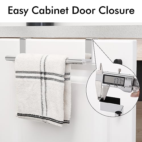 KES Over The Cabinet Door Towel Rack, Kitchen Towel Rack Over Cabinet Towel Bar Towel Holder SUS304 Stainless Steel 2 Pack Polished Steel, KTH200S26-P2 - color: Polished Steel
