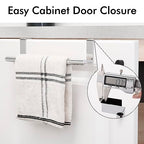 KES Over The Cabinet Door Towel Rack, Kitchen Towel Rack Over Cabinet Towel Bar Towel Holder SUS304 Stainless Steel 2 Pack Polished Steel, KTH200S26-P2 - color: Polished Steel