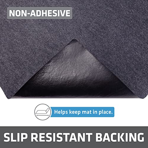 Drymate Premium XL Under Sink Mat, Waterproof Cabinet Protection Mats for Kitchen & Bathroom, Absorbent Shelf Liners, Slip-Resistant, Non-Adhesive, Machine Washable (USA Made)(24”x59”)(Charcoal) - color: Charcoal, size: 24"W x 59"L