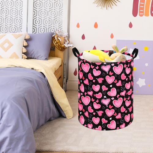 MAIZMZ Girls Storage Basket Kids Hamper Storage Bins Organizer Toy Box Large Canvas Waterproof Laundry Basket for Home/Dorm/Kitchen/Pet/Office/Closet/Shelf/Gift Baskets - color: MR2025917003