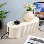 SHENLIU 2-Pack Cable Management Box, 13x5.12x4.5 inches Cable Organizer Box to Hide Power Strip & Under Desk for Power Strips Surge Protectors Chargers Adapters Office Home