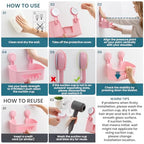 TAILI Shower Caddy Suction Cup, Heavy Duty Bathroom Organizer, Removable Shelves for Inside Shower, Shampoo, Waterproof Suction Plastic Storage for Bathroom Accessories Holder, Pink - style: 1 × Pink