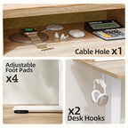 TIQLAB Standing Desk with Two Drawers, Stand Up Standing Desk Adjustable Height, Electric Sit Stand Table with Storage Shelf and Splice Board, 48 * 24 inch, Maple - color: Maple, size: 47*24 inch without keyboard tray