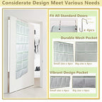 18 Pockets Over the Door Organizer with 4 Kind Pockets,Behind Door Shoes Rack,Back of Closet Storage Organization for Socks,Hat,Underwear,Luggage Packing,Hanging Holder Shelf in Home Dorm,Travel,Green - style: Large-Green: Pack of 1