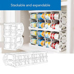 Shelf Reliance Cansolidator Pantry - 2-Pack Can Organizer for Pantry, Stackable Soda Can Storage for Kitchen, Holds 40 Cans of Food or Soda - size: 2 Pack, style: 40 Soup Can