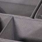 DIOMMELL 12 Pack Foldable Cloth Storage Box Closet Dresser Drawer Organizer Fabric Baskets Bins Containers Divider for Baby Clothes Underwear Bras Socks Lingerie Clothing,M Grey 444 - color: Medium Grey