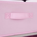 Juvale 4-Tier Dresser for Bedroom - 16.5 x 13 x 33 in, Pink, Modern - Closet Dresser with 4 Fabric Drawers for Clothes & Bedroom Storage - color: Pink