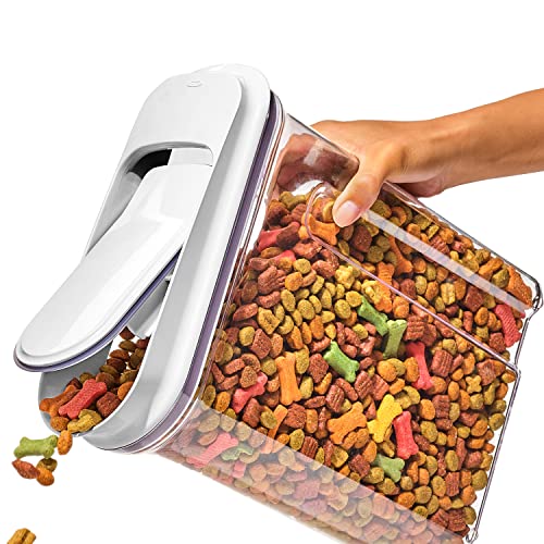 OXO Good Grips Pet Food Dispenser - 4.5 Qt/4.25 L |Ideal for up to 4lbs of Dog Food or 3.5lbs of Cat Food | Airtight Dog and Cat Food Storage Container | BPA Free - size: Pet POP 4.5 Qt
