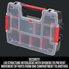 CRAFTSMAN Small Storage Organizer, 10 Compartment, Plastic (CMST14021) (Pack of 2) - size: 1 Count (Pack of 2), style: Small Organizer