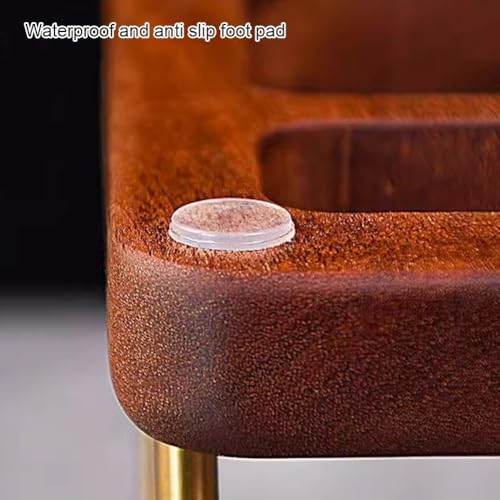 Chopping Board Rack with Wood Base Multi Layer Lid Holder Baking Pan Storage Organiser Cabinet Accessory for Home Kitchen - size: 16.6*10*15.4cm