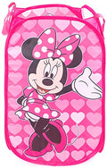 Jay Franco Disney Minnie Mouse Pop Up Hamper - Mesh Laundry Basket/Bag with Durable Handles (Official Disney Product) - color: Minnie Mouse - Pink