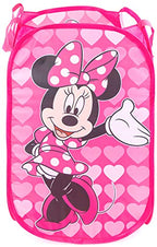 Jay Franco Disney Minnie Mouse Pop Up Hamper - Mesh Laundry Basket/Bag with Durable Handles (Official Disney Product) - color: Minnie Mouse - Pink