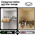 3-Tier Pull Down Spice Rack Organizer for Inside Cabinet Pantry Expandable Display Riser Shelf Kitchen Seasoning Shelf(27.5cm/10.8in) - size: 27.5 cm/10.8 in/Gun