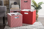 DII Collapsible Polyester Storage Cube, Solid, Lightweight and Durable, Small Square, 11x11x11, Rust - color: Rust, size: Small Square, 11x11x11"