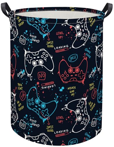 Game Laundry Basket Boys Kids Baby Laundry Hamper Dirty Clothes Organizer Toy Storage Bin Nursery Hamper for Bedroom Room Decor(Game) - color: Game