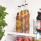 iDesign BPA-Free Plastic Pantry and Kitchen Storage, Freezer and Fridge Organizer Bin with Easy Grip Handles – 10” x 4” x 6”, Clear - style: Pack of 1