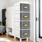 LDQ Slim Storage Cabinet with Drawers - Durable Waterproof PP Organizer for Bathroom/Kitchen/Health - Small Spaces, Snacks, Display & Retail-4layers - size: 4layers
