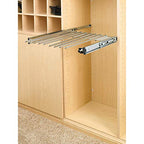 Rev-A-Shelf 24" Pull Out Wire Frame for 9 Pairs of Trouser Pant Rack for Space Saving Home Closet Storage Organization, Chrome, PSC-2414CR - size: 13 Pair