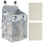 Hanging Diaper Caddy,Baby Diaper Organizer for Changing Table,Baby Crib Hanging Classified Storage Bag Organizer for Changing Table,Crib,Playard or Wall & Nursery Organization, Crib Accessories (# B) - style: # B