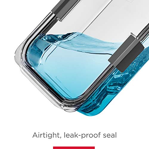 Rubbermaid Brilliance BPA Free 44-Piece Food Storage Containers Set Airtight Leak-Proof with Lids for Meal Prep Lunch and Leftovers - size: 44-Piece